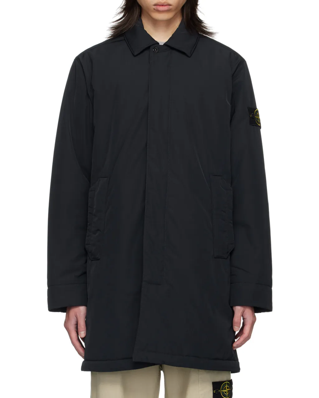 Logo Patch Long Jacket