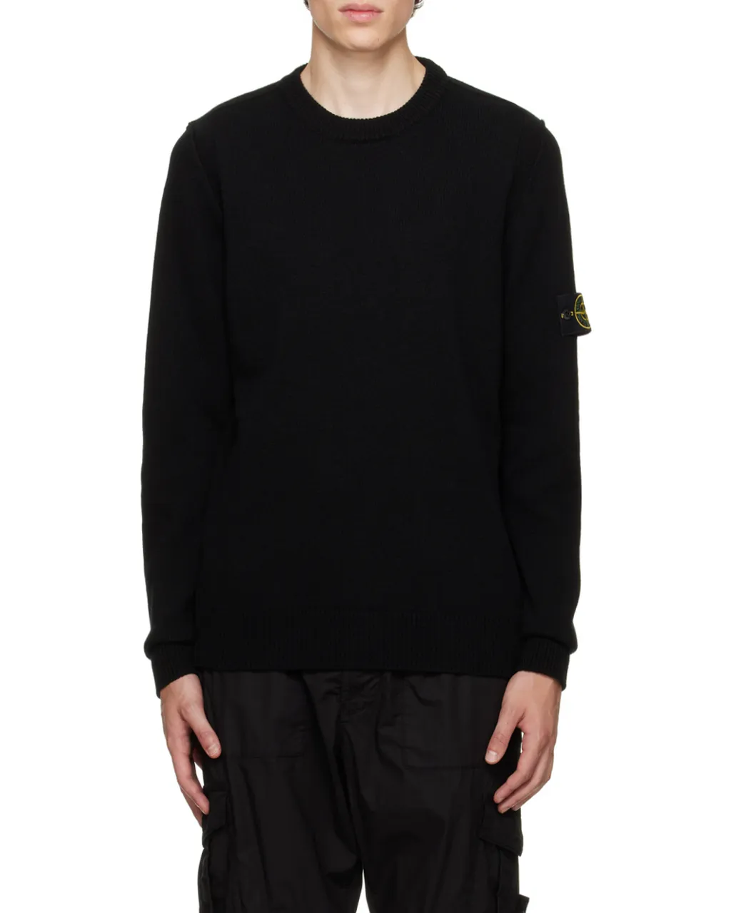 Logo Patch Crewneck Knitted Jumper