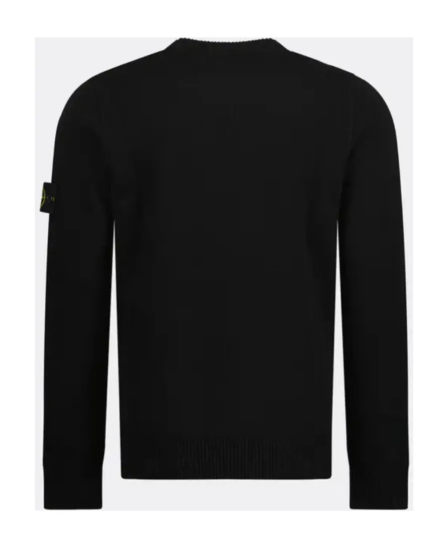 Logo Patch Crewneck Knitted Jumper