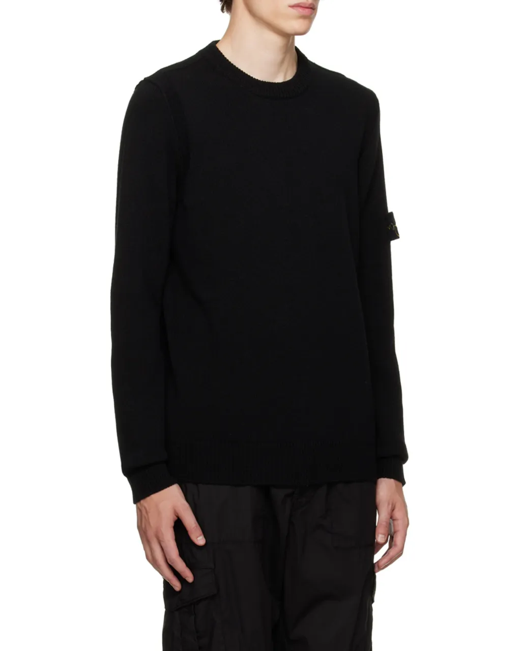 Logo Patch Crewneck Knitted Jumper