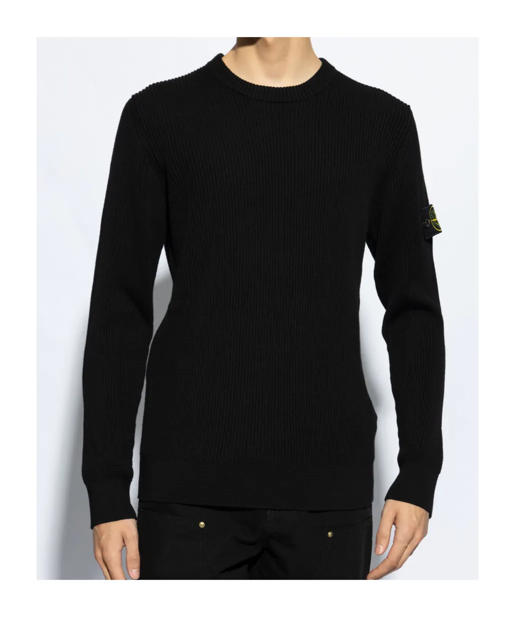 Logo Patch Crewneck Jumper