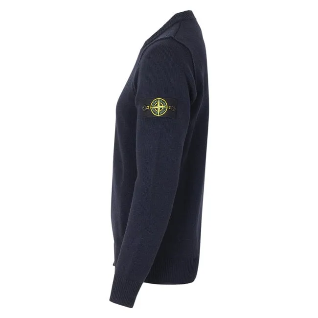 Logo Patch Crewneck Knitted Jumper
