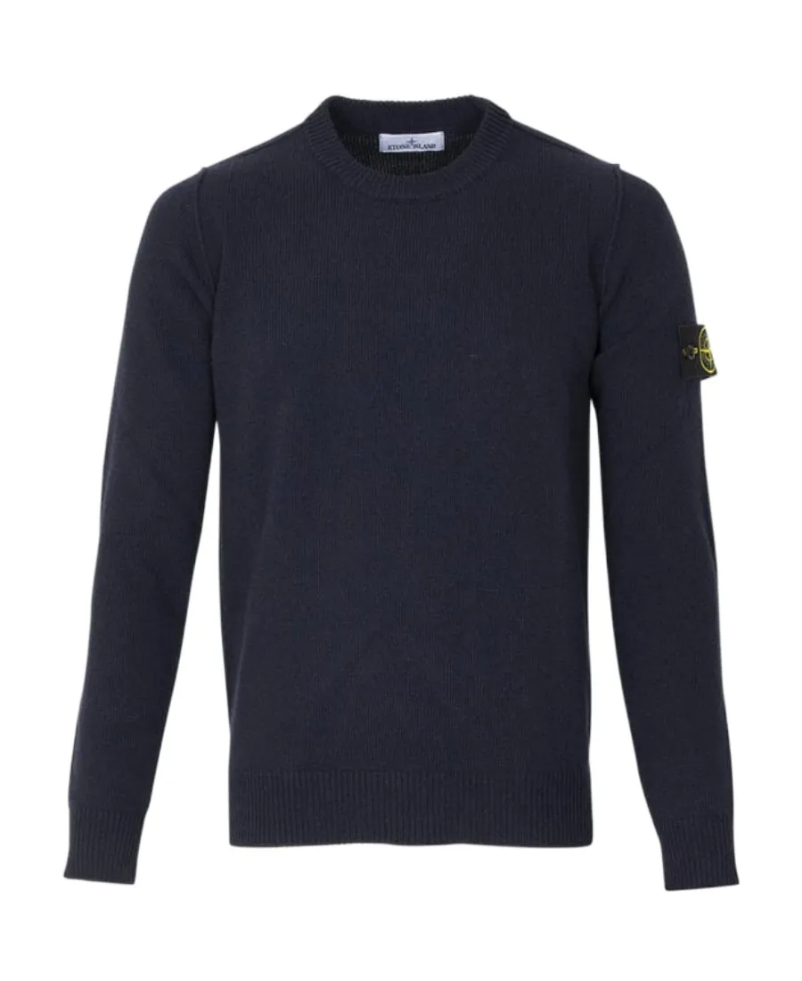 Logo Patch Crewneck Knitted Jumper