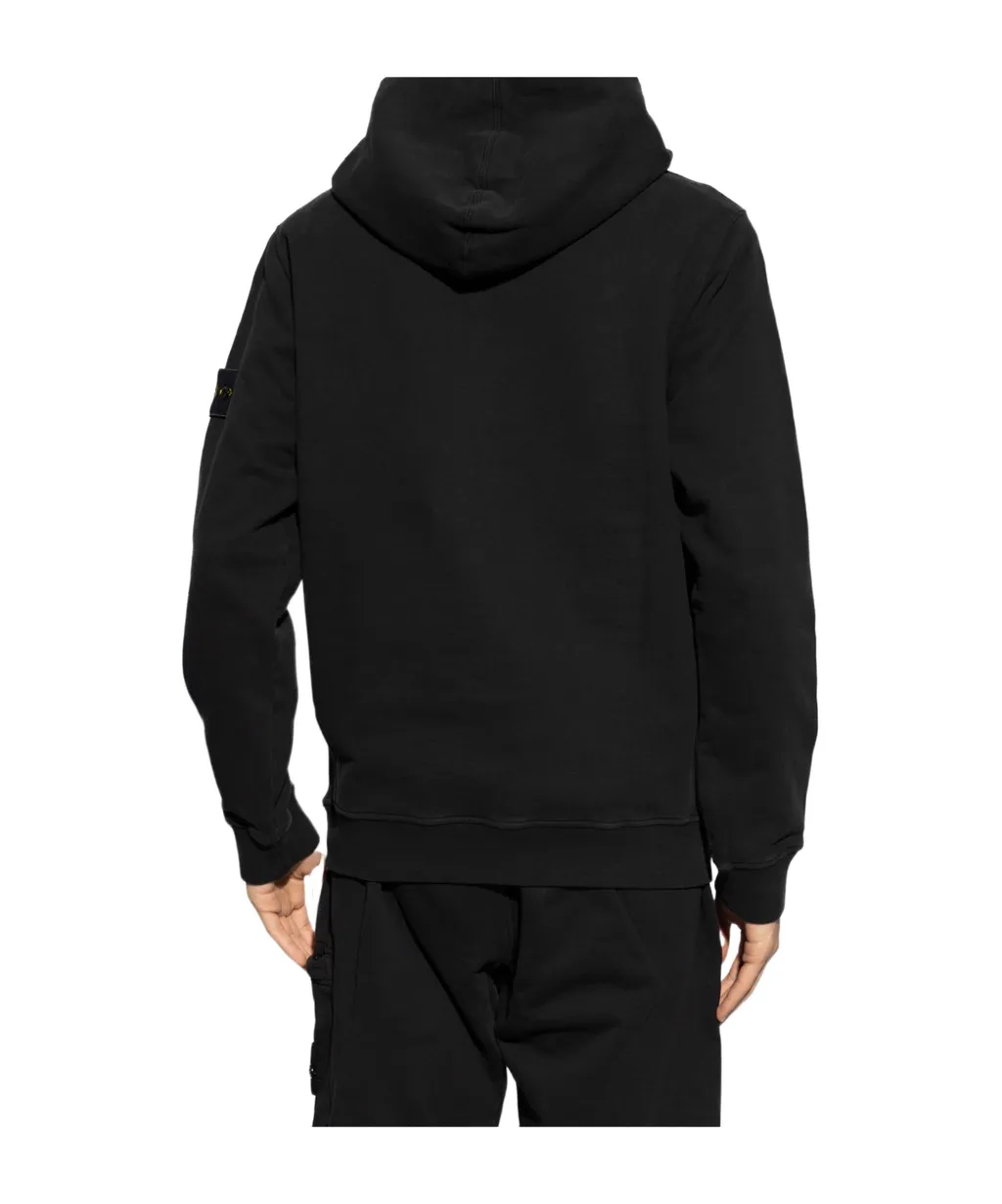 Logo Patch Drawstring Hoodie