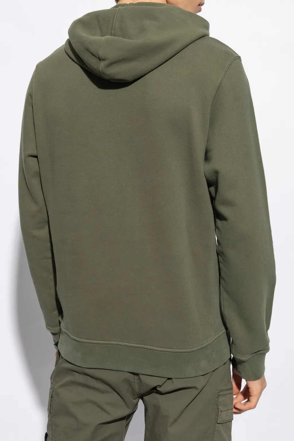 Logo Patch Drawstring Hoodie