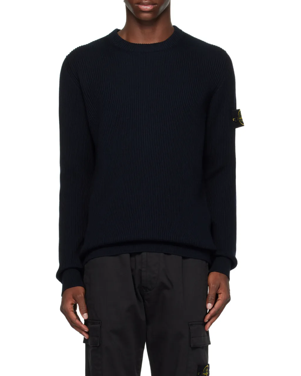 Logo Patch Crewneck Knitted Jumper