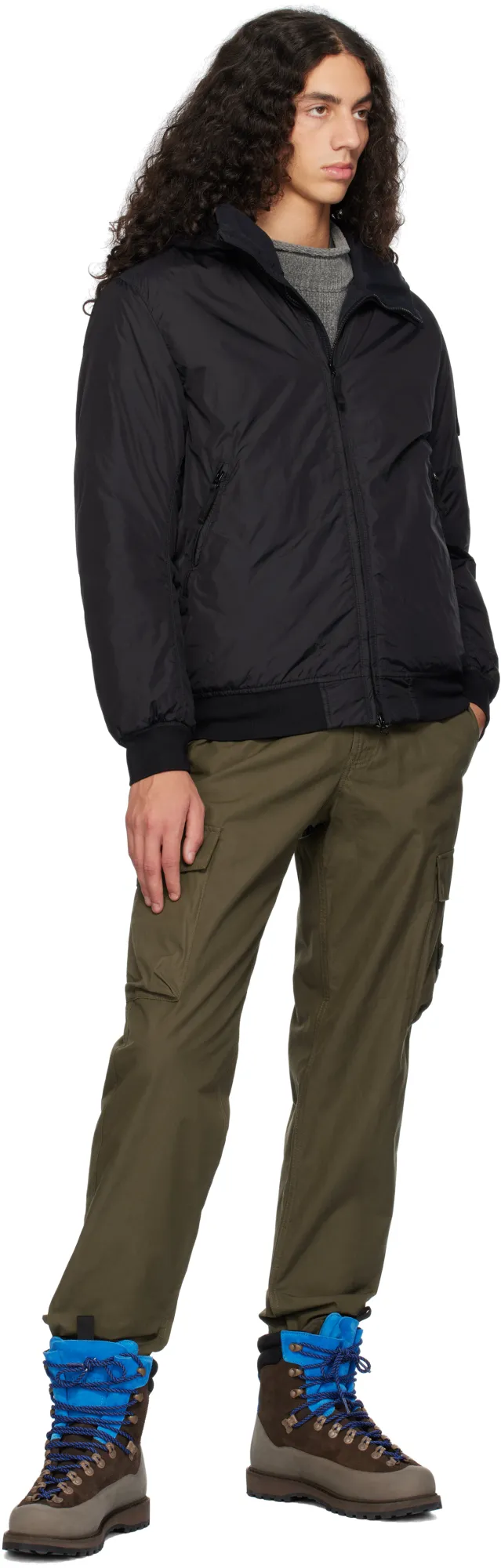 Logo Patch Hooded Jacket