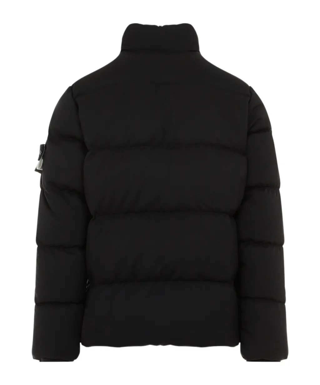 Logo Patch Zipped Padded Jacket