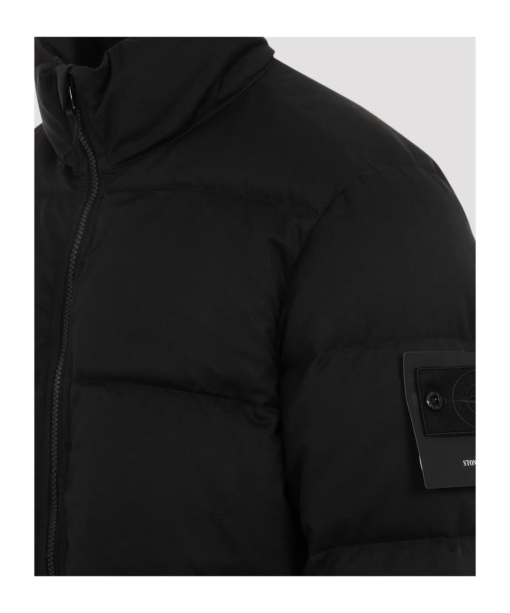 Logo Patch Zipped Padded Jacket