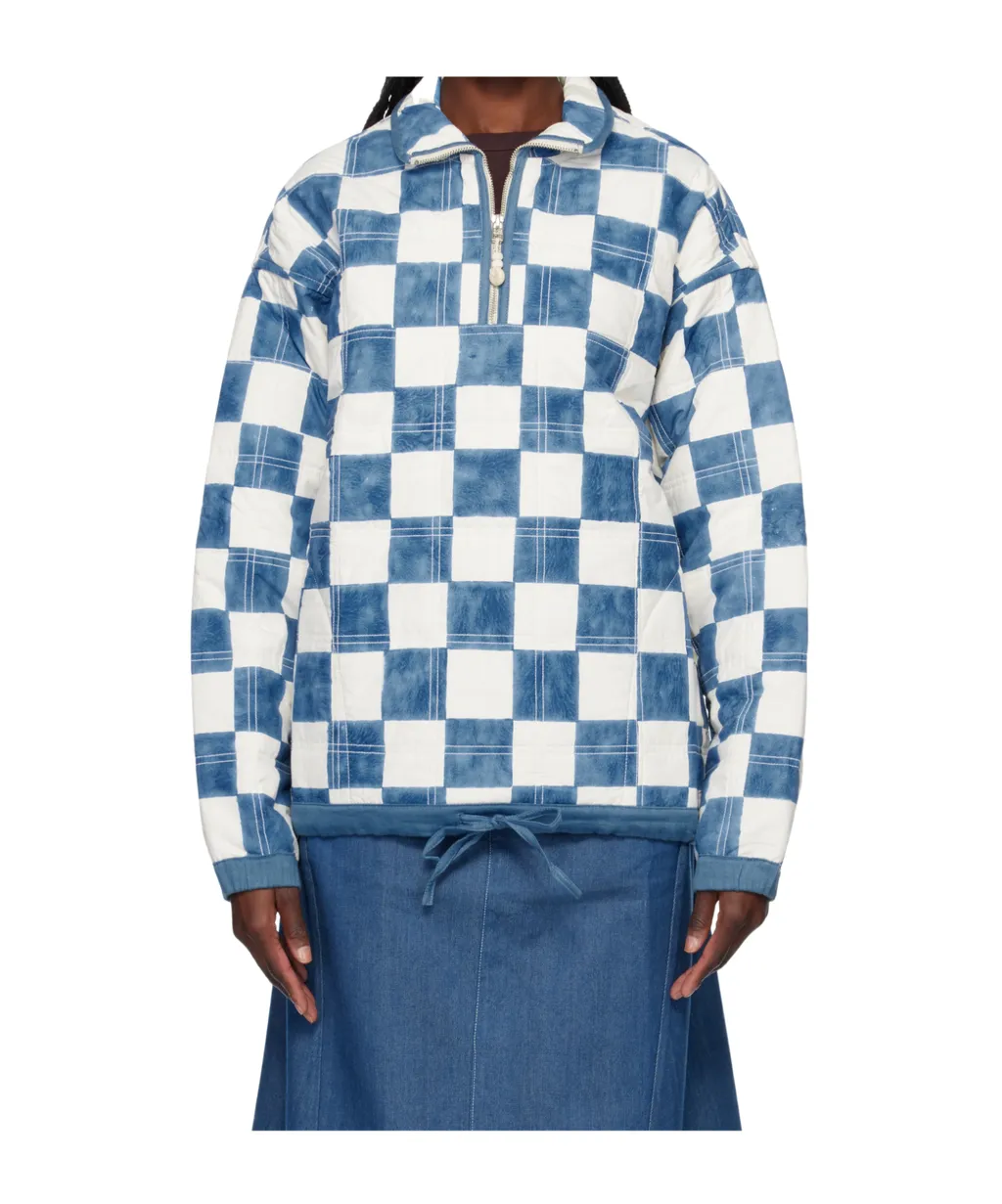 Arctic Checker Quilted Pullover