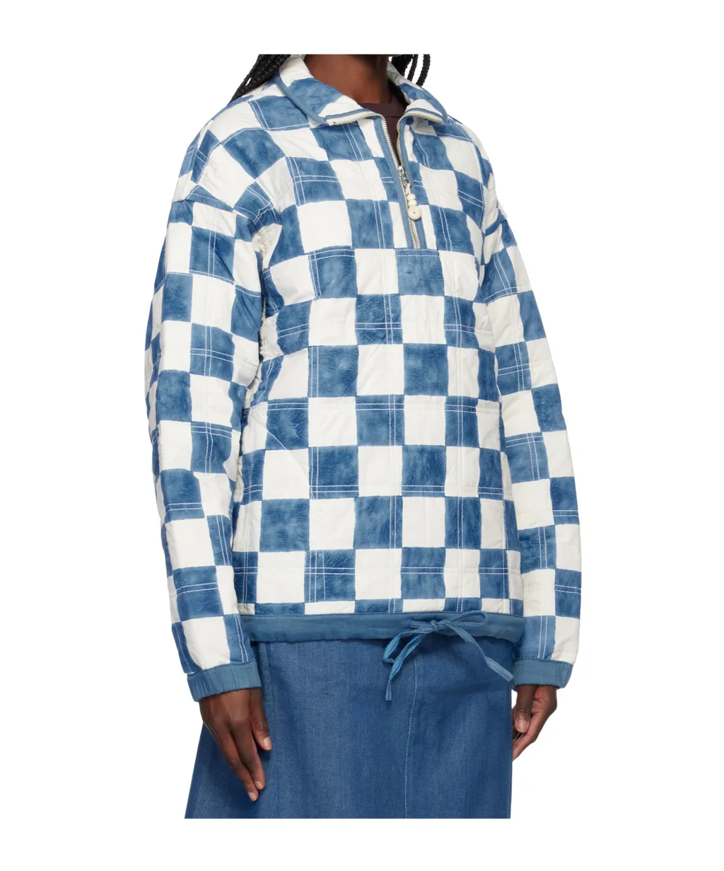 Arctic Checker Quilted Pullover