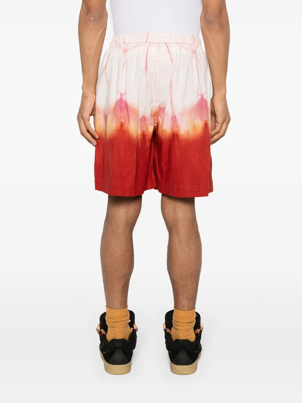 Bridge Grapefruit Clamp-Dye Shorts