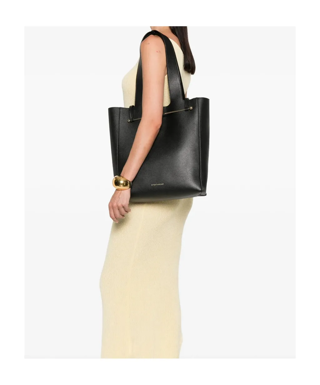 Leather Knotted Tote Bag