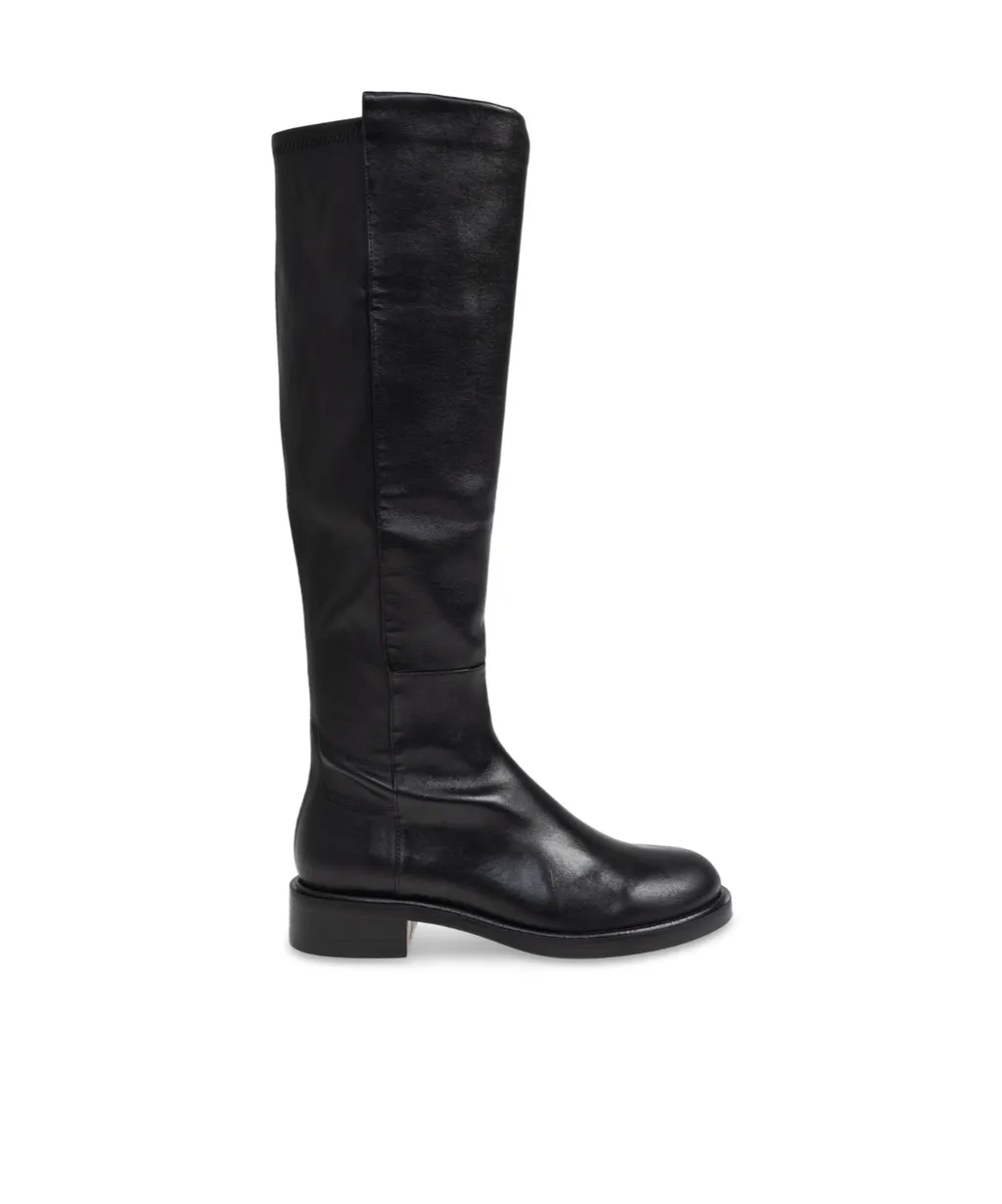 Round-Toe Knee-High Boots