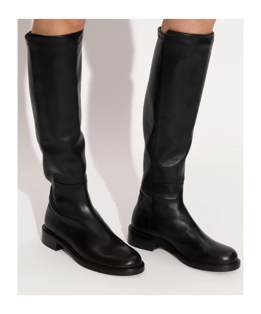 Round-Toe Knee-High Boots