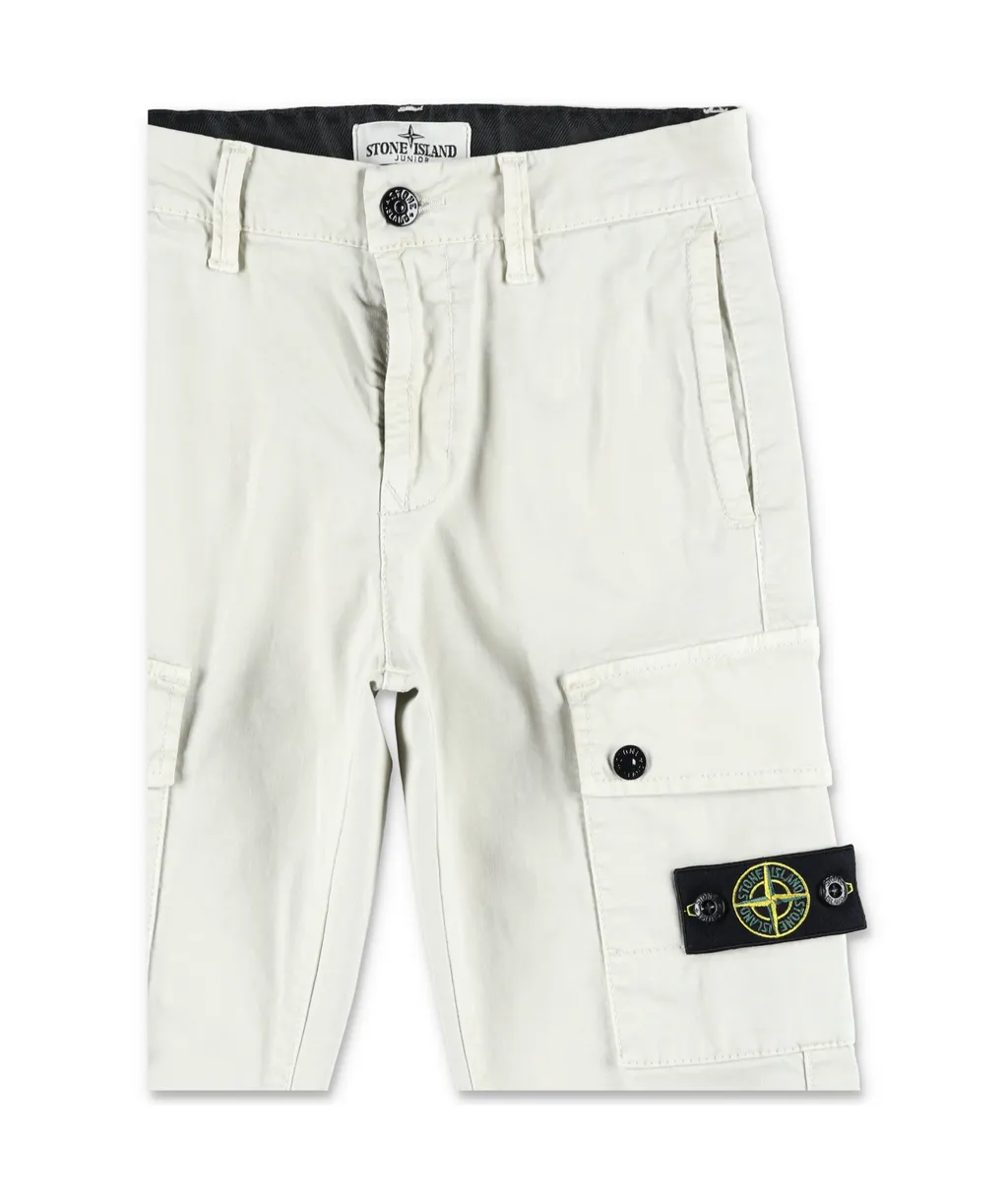 Compass-Badge Tapered-Leg Trousers