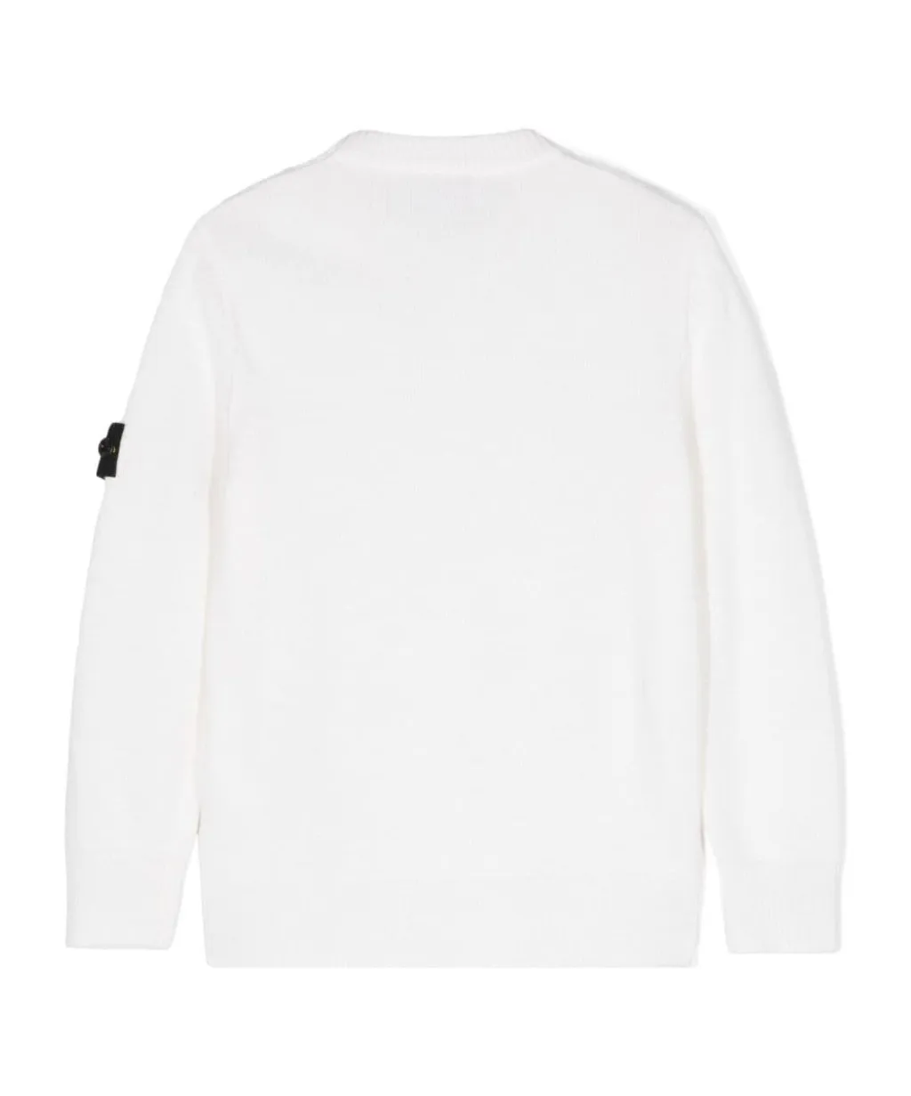 Junior Crewneck Jumper With Compass Badge
