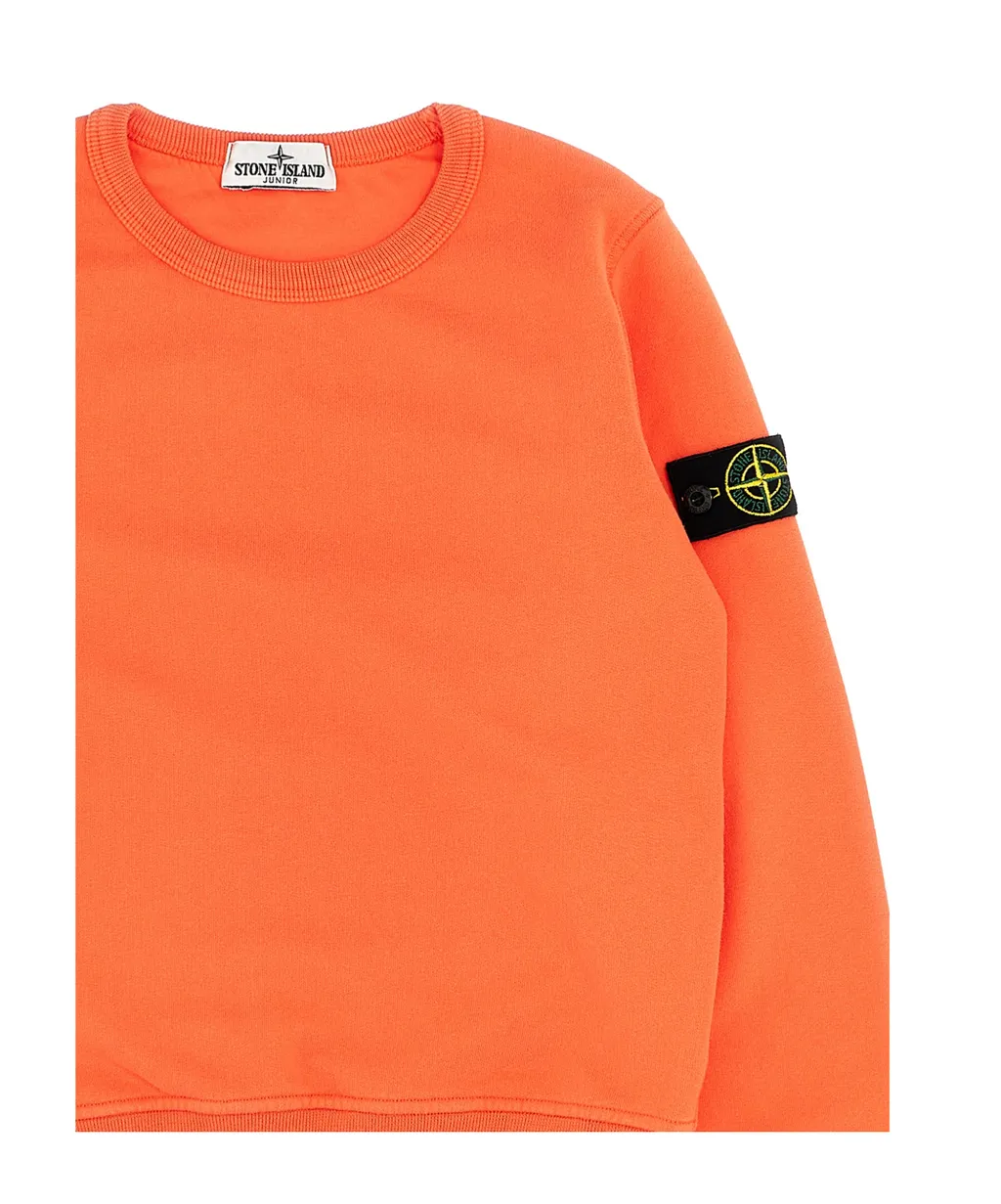 Junior Logo Patch Crewneck Sweatshirt