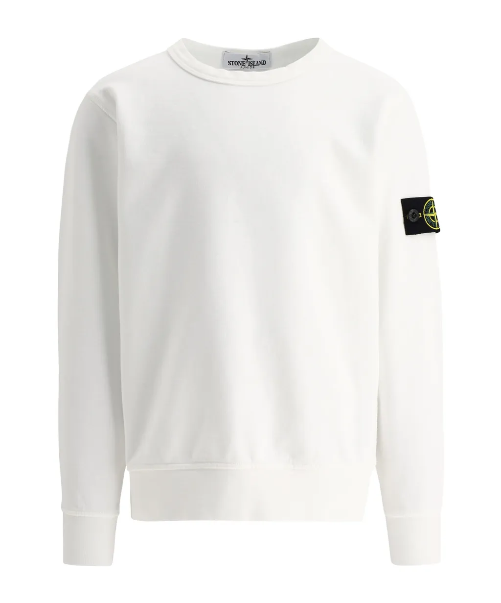 Junior Logo Patch Crewneck Sweatshirt