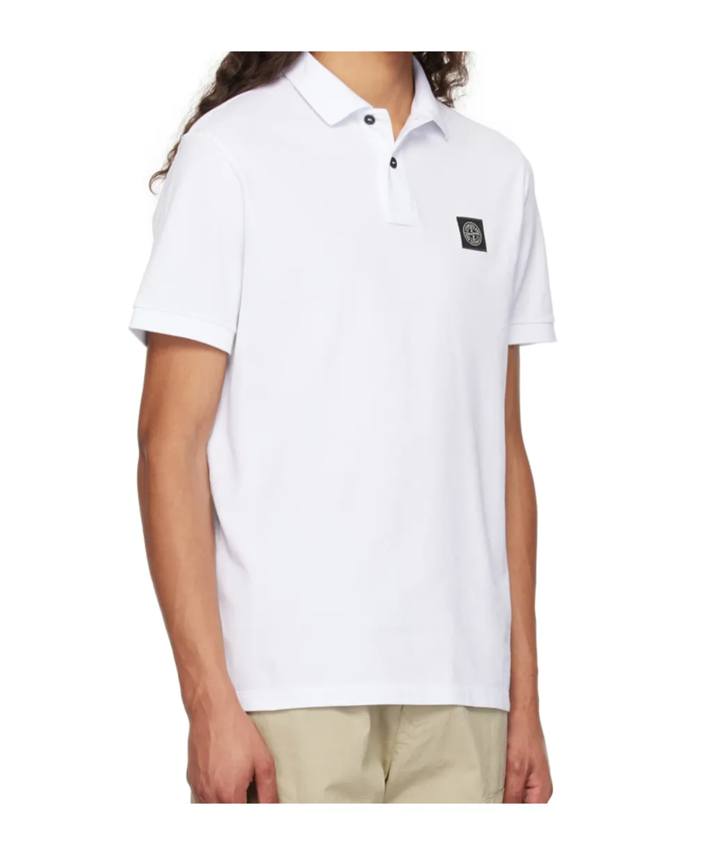 Logo Patch Polo Shirt