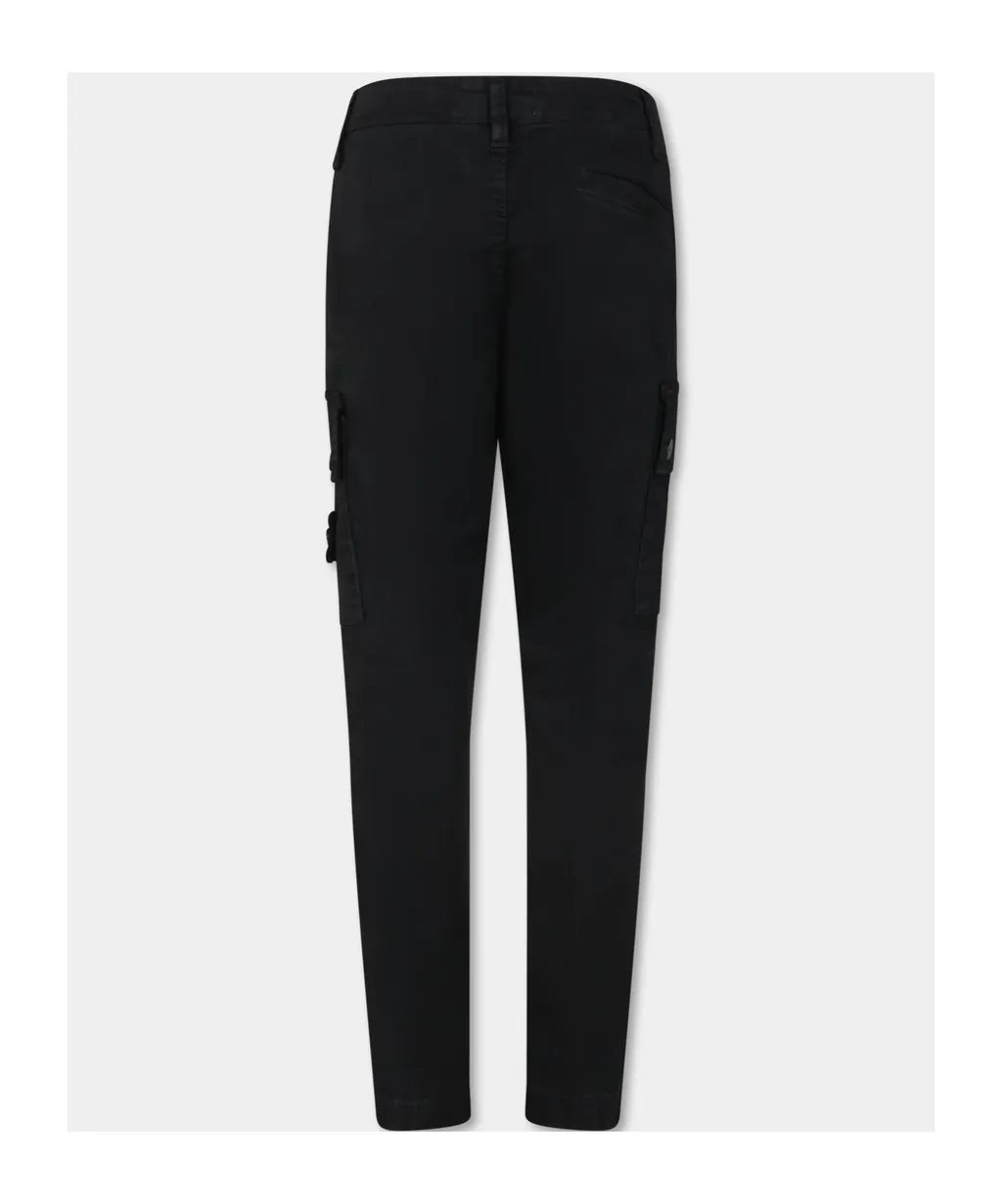 Compass-Badge Tapered-Leg Trousers