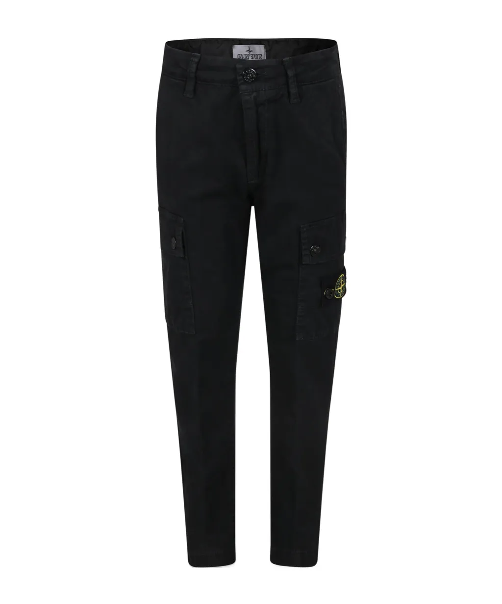 Compass-Badge Tapered-Leg Trousers