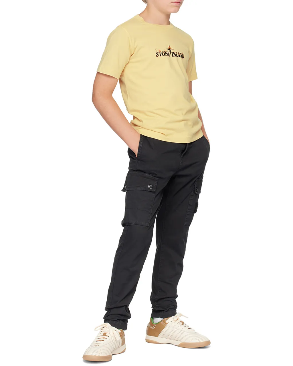 Compass-Badge Tapered-Leg Trousers