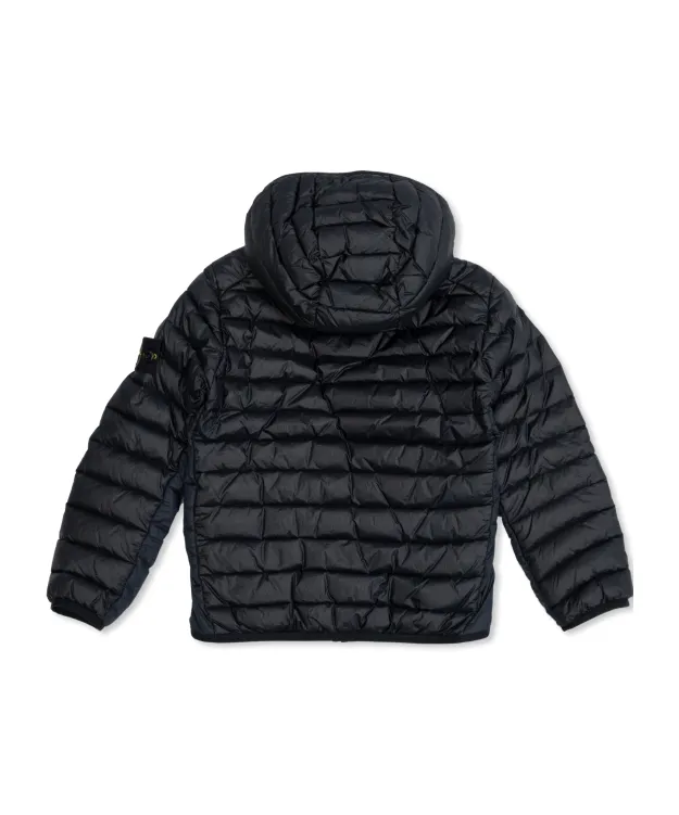 Zipped Quilted Hooded Jacket