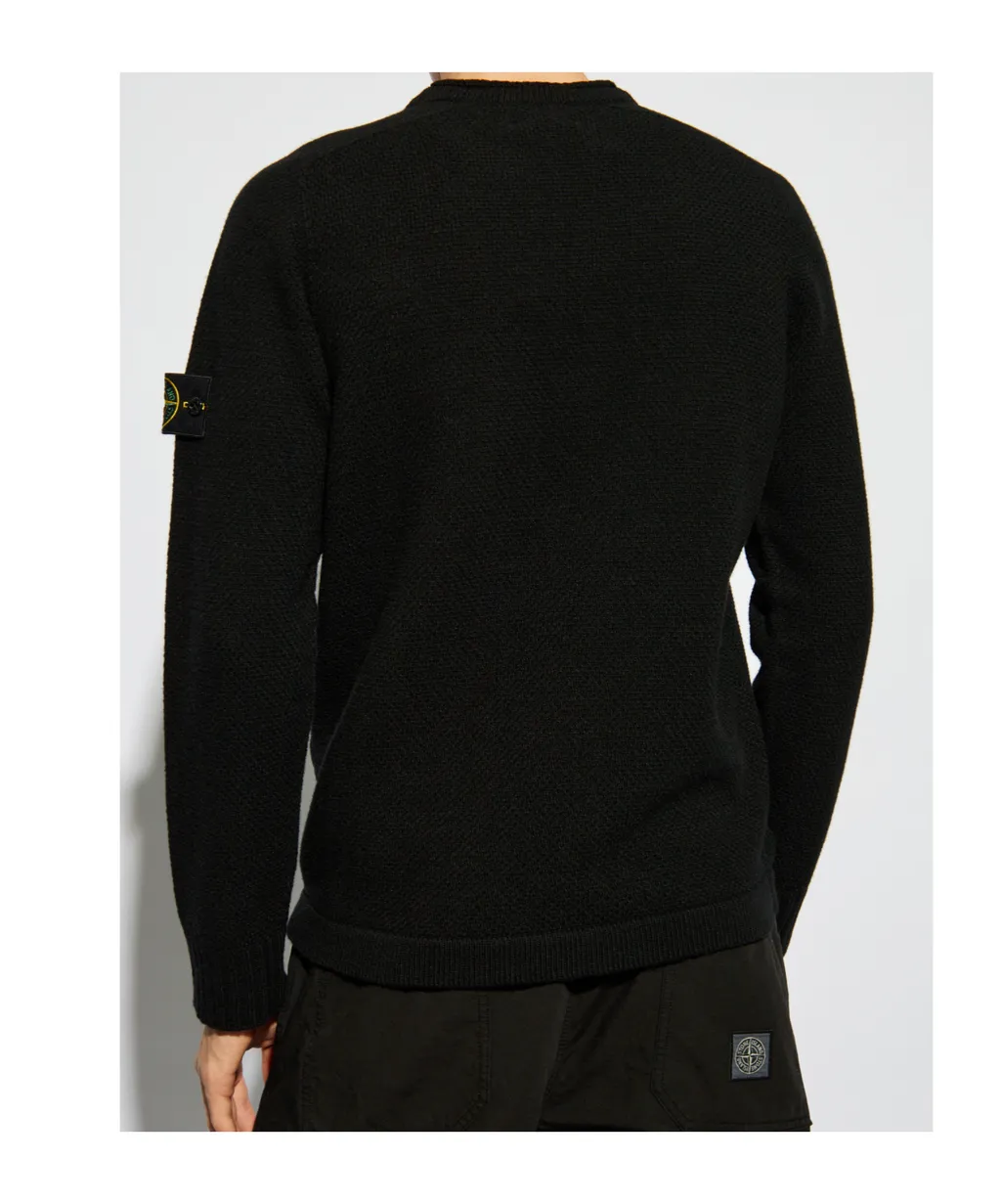 Compass-Badge Wool Jumper