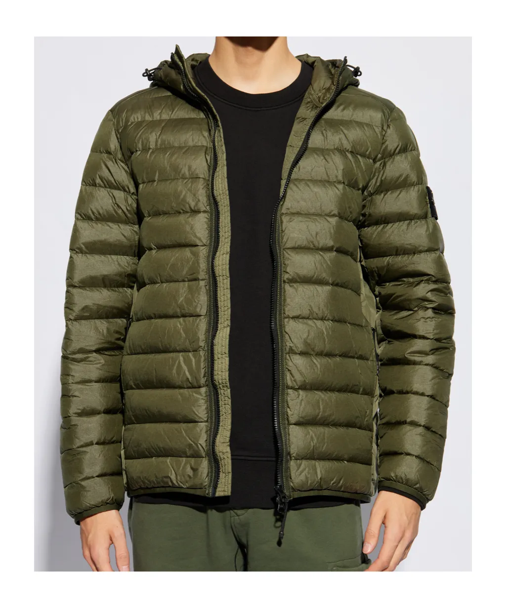 Compass-Badge Puffer Jacket