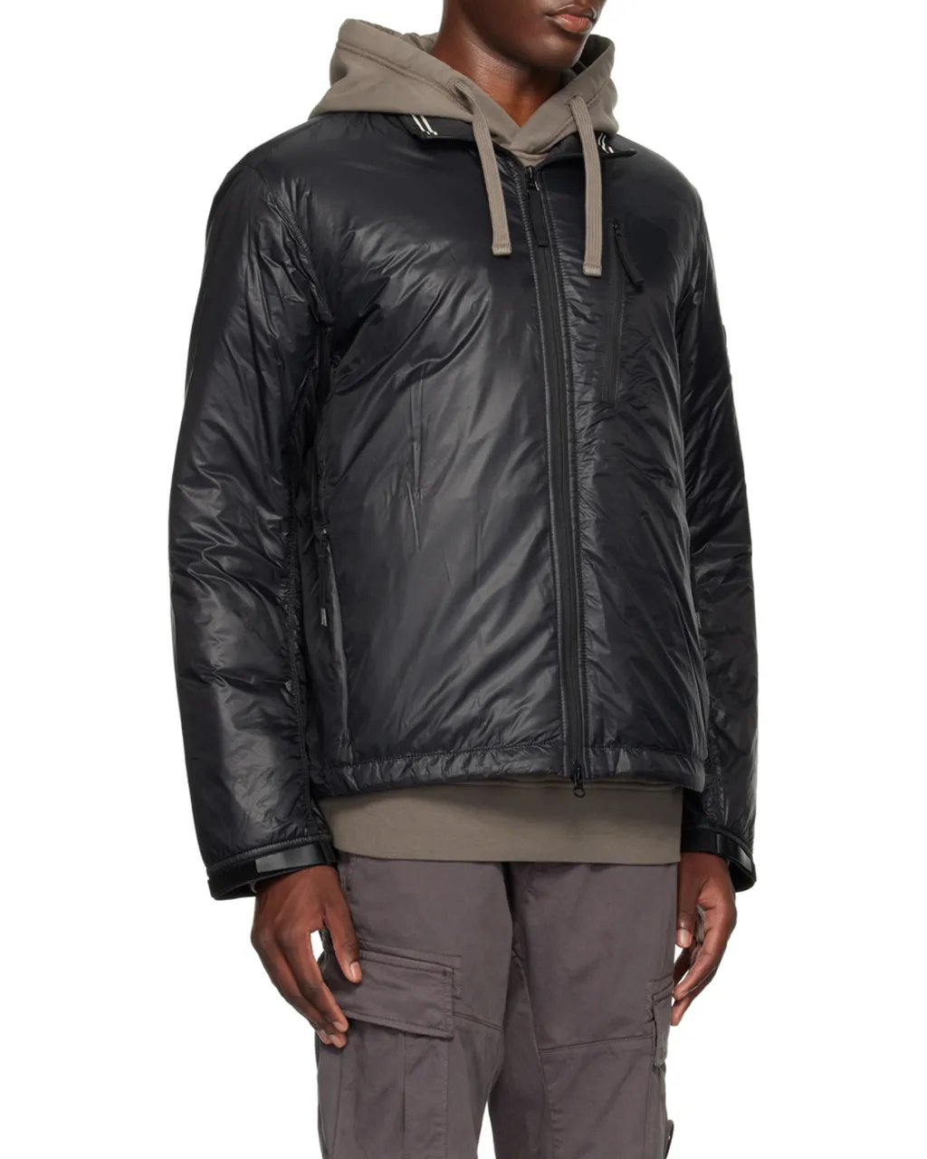 Compass-Badge Lightweight Padded Jacket