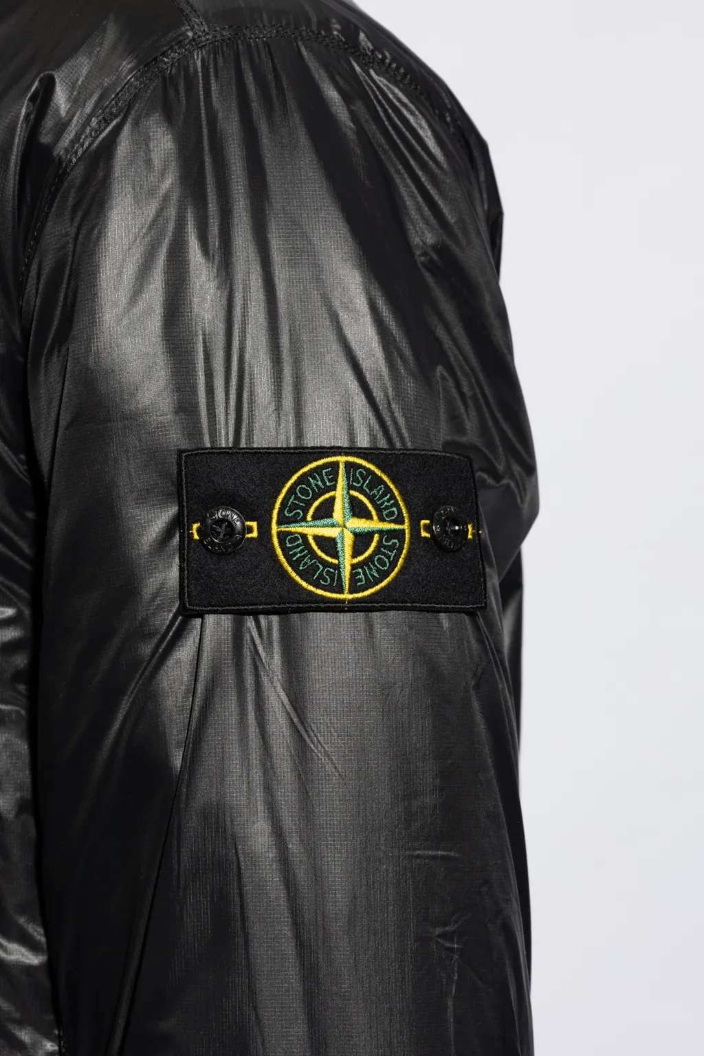 Compass-Badge Lightweight Padded Jacket