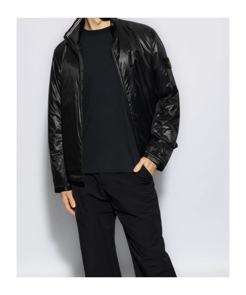Compass-Badge Lightweight Padded Jacket