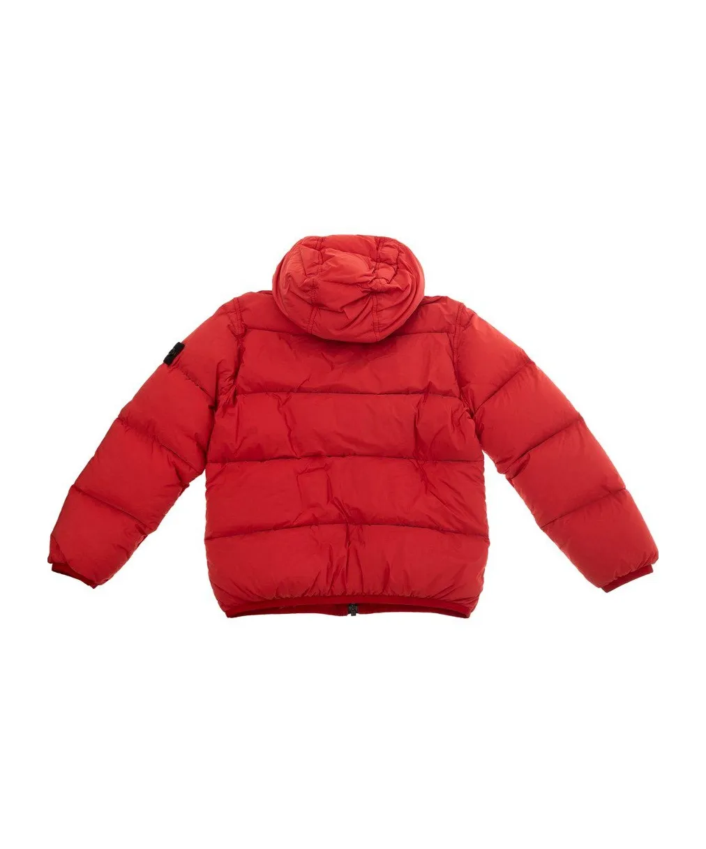 Junior Compass-Badge Zip-Up Quilted Jacket