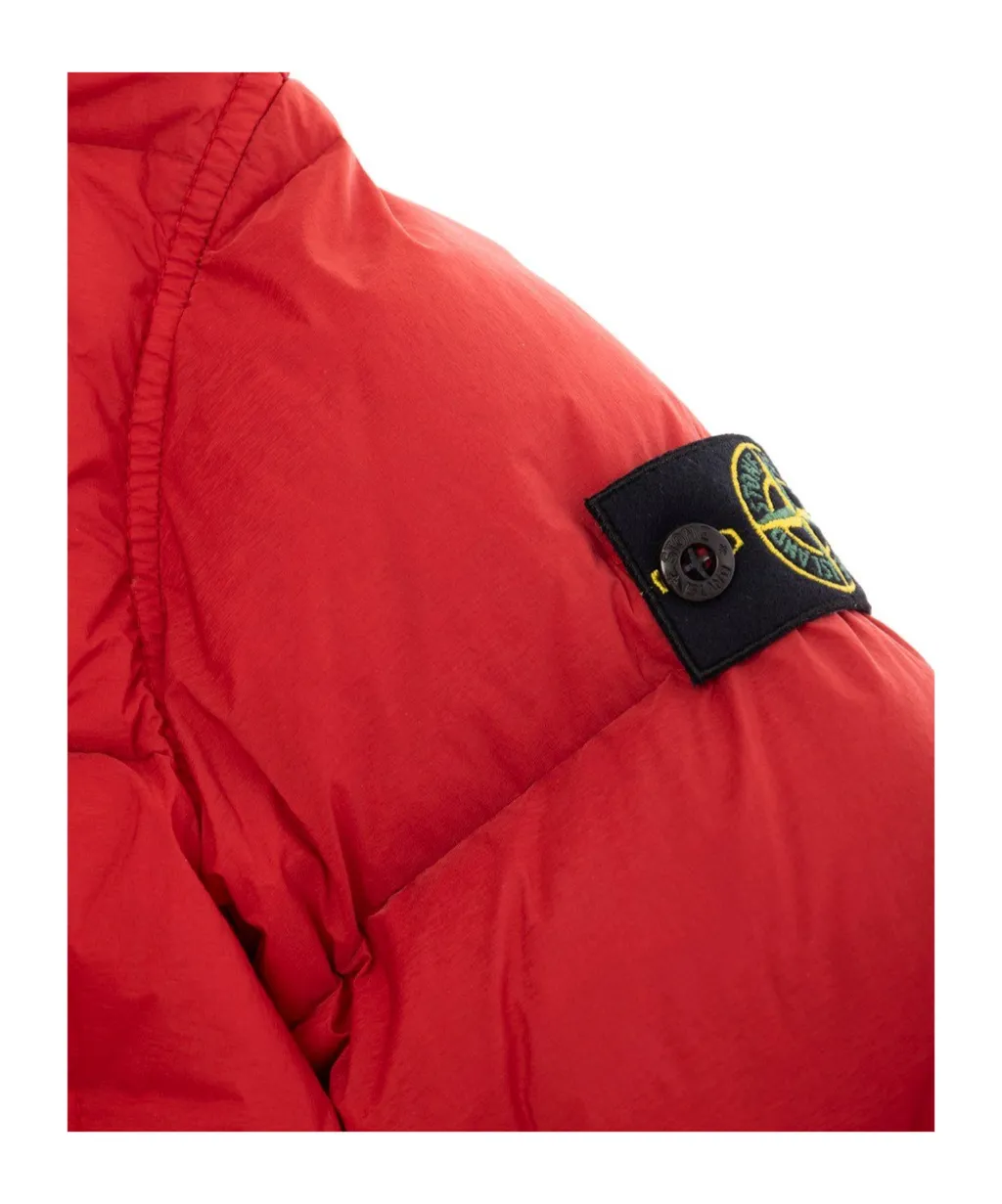 Junior Compass-Badge Zip-Up Quilted Jacket