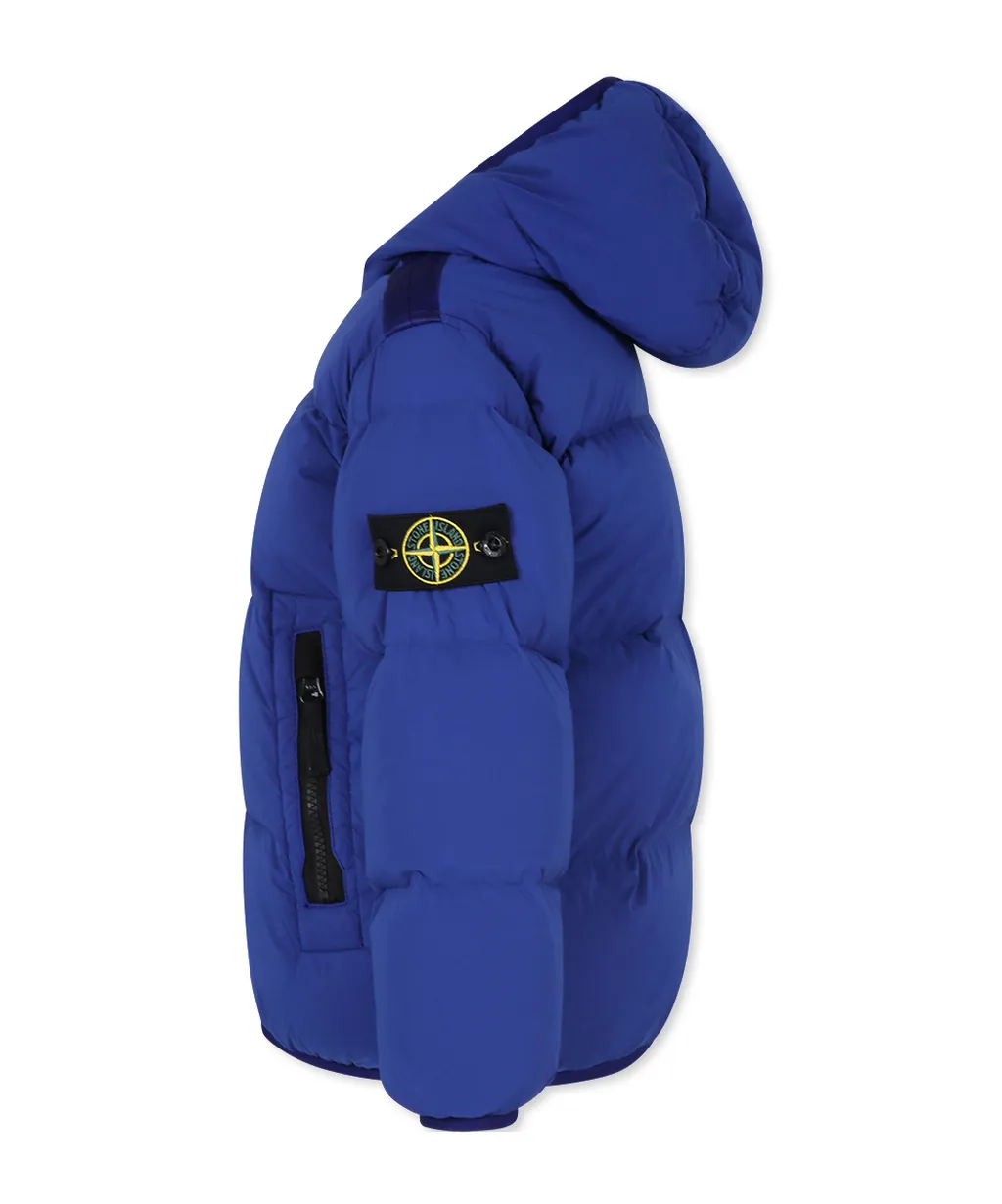Junior Compass-Badge Zip-Up Quilted Jacket