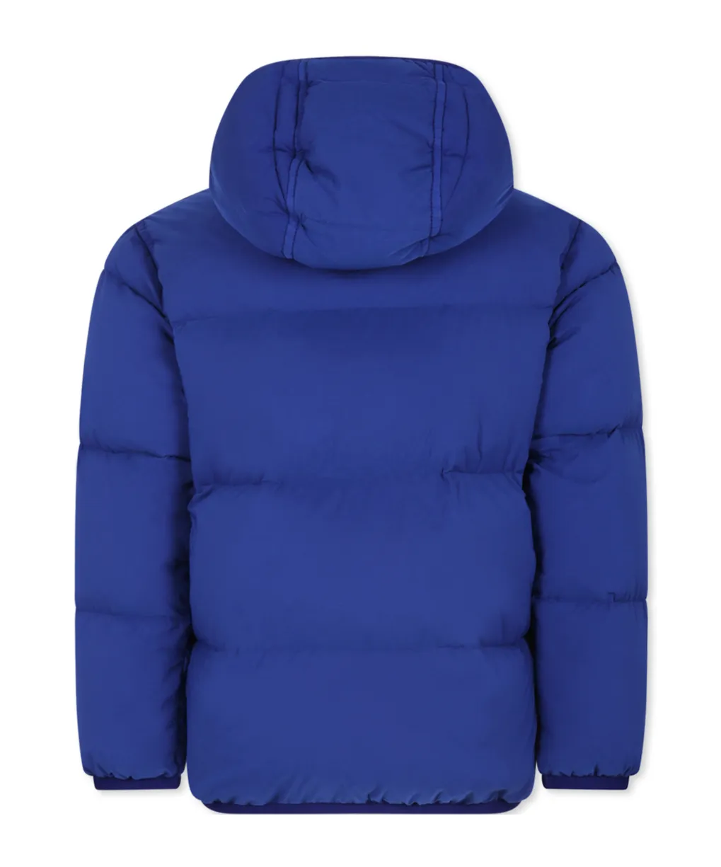 Junior Compass-Badge Zip-Up Quilted Jacket