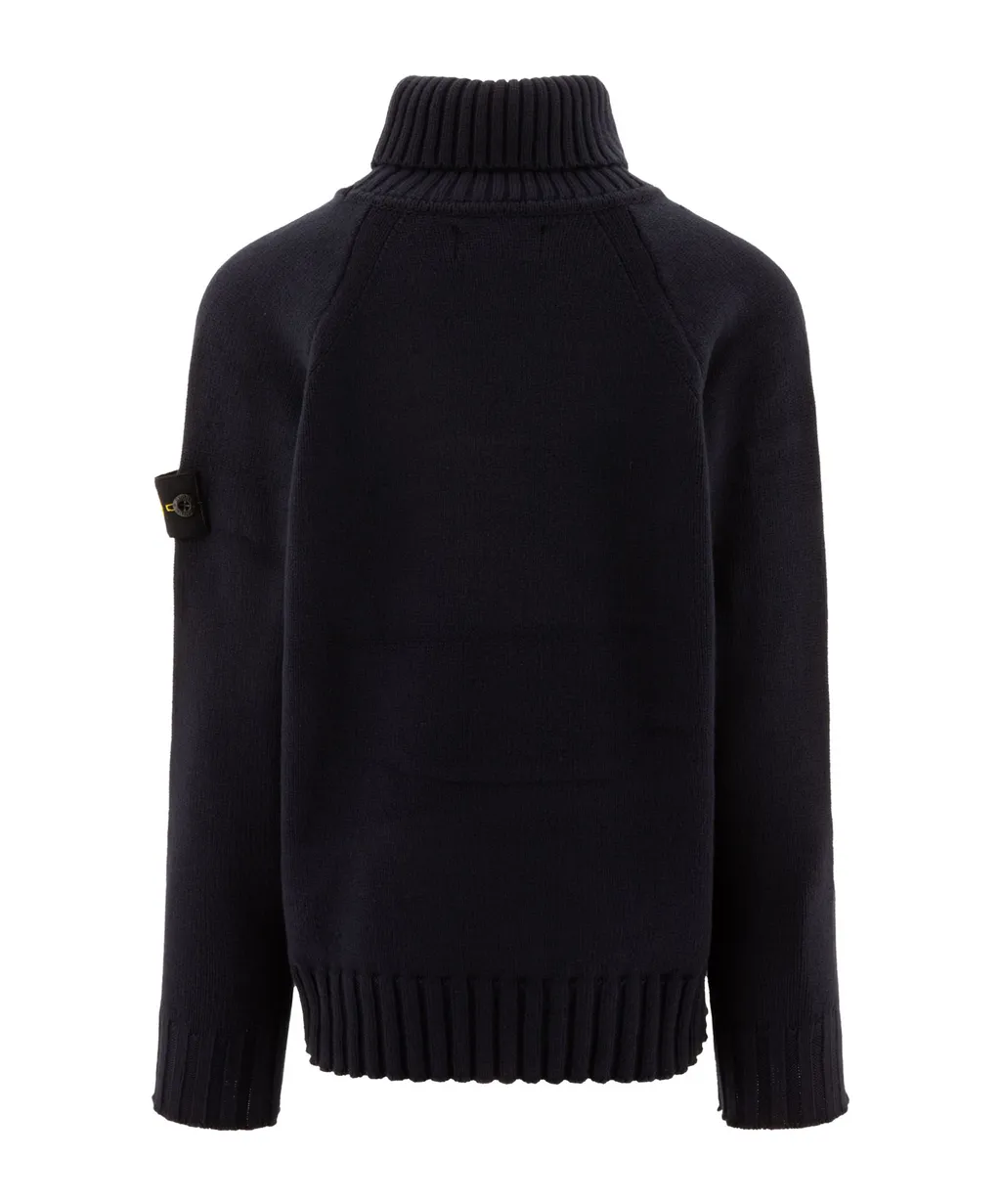 Compass Patch Turtleneck Jumper