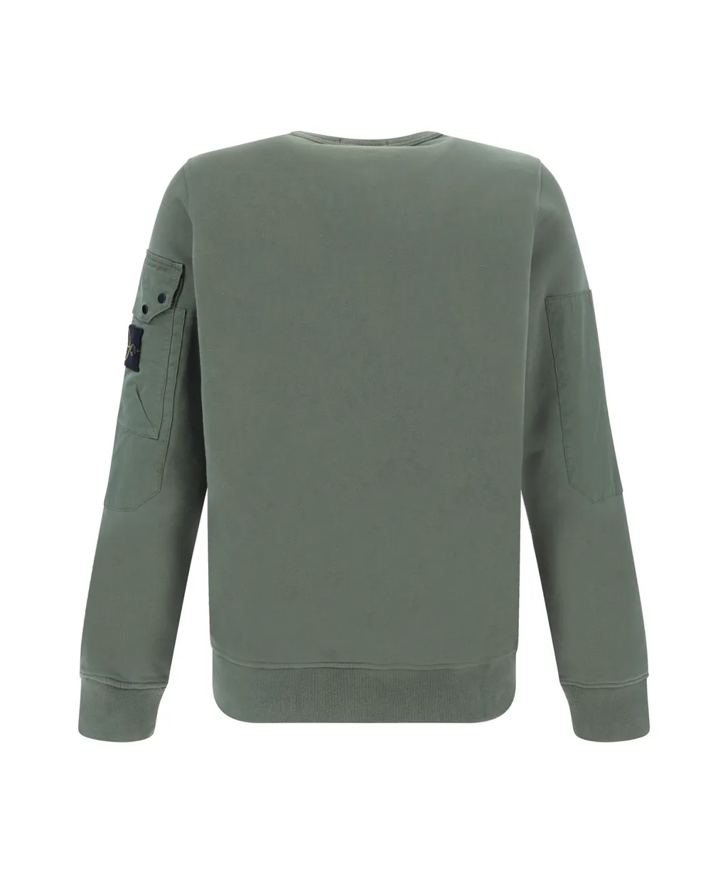 Logo Patch Crewneck Sweatshirt