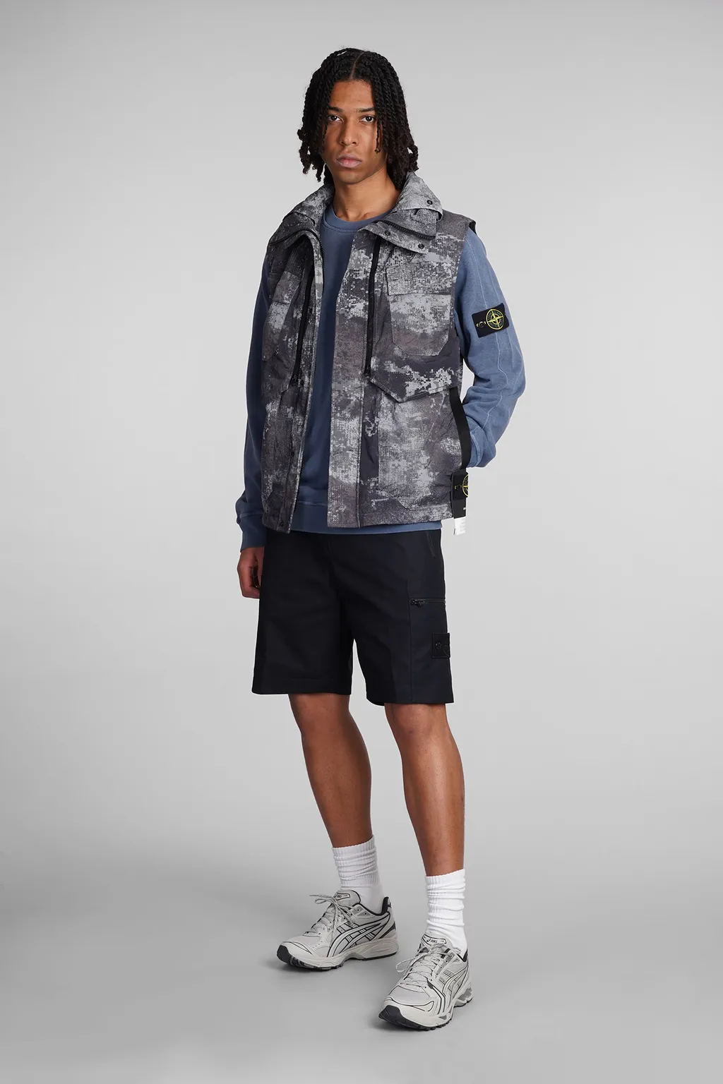 Camouflage Printed Sleeveless Gilet