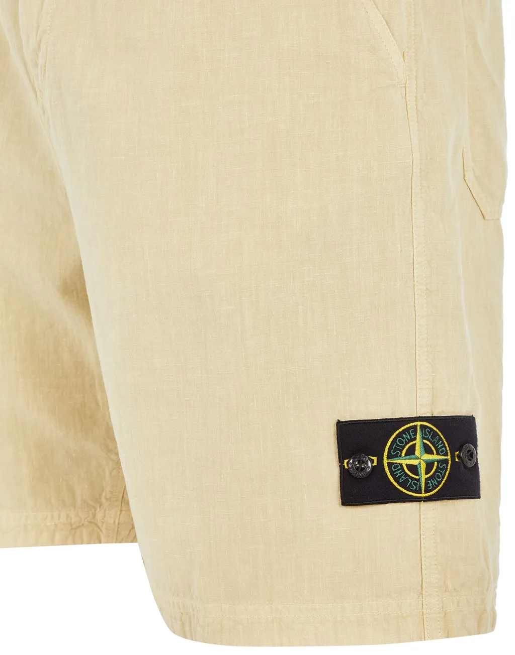 Compass-Badge Straight Leg Bermuda Shorts