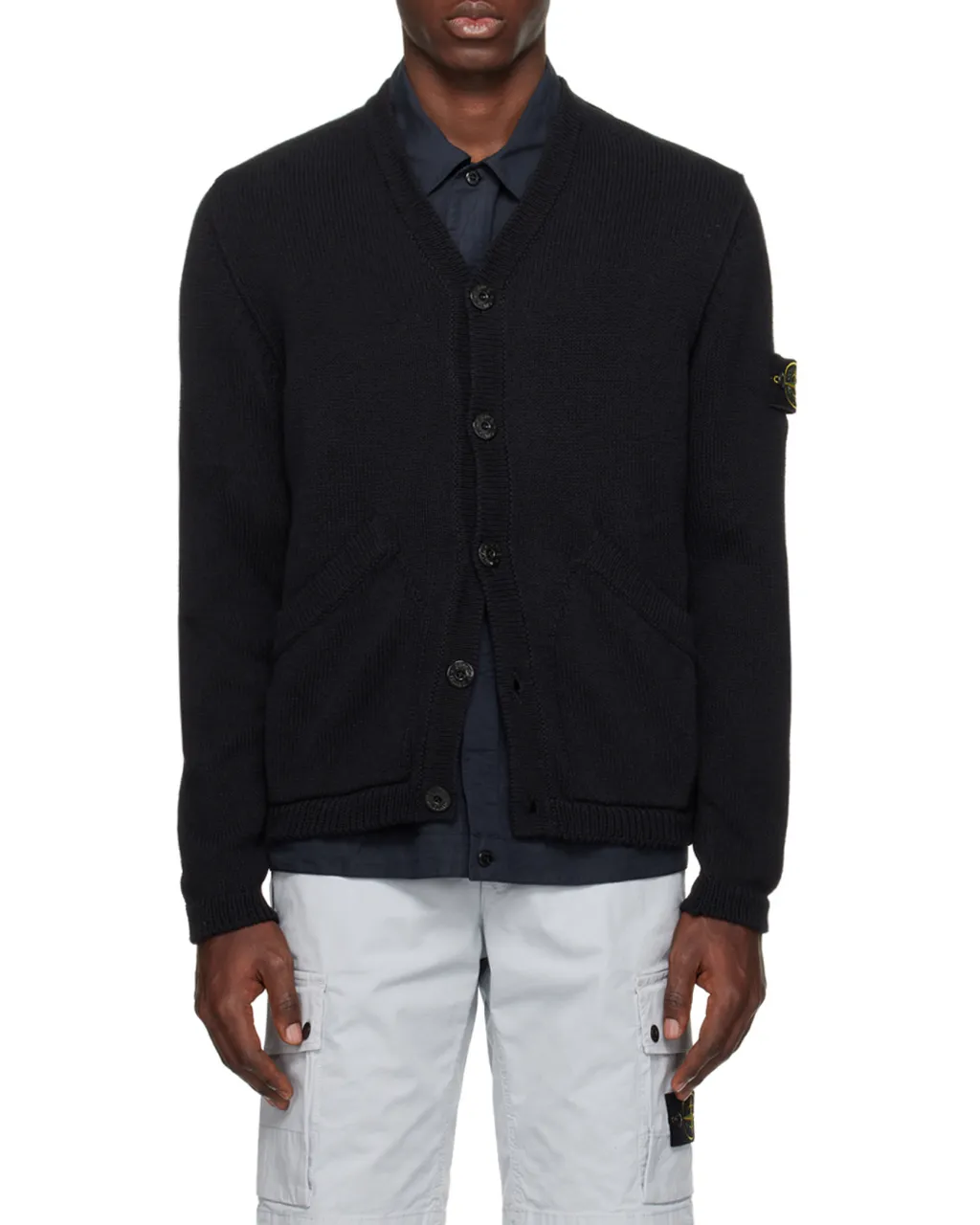 Logo Medallion Knitted Cardigan