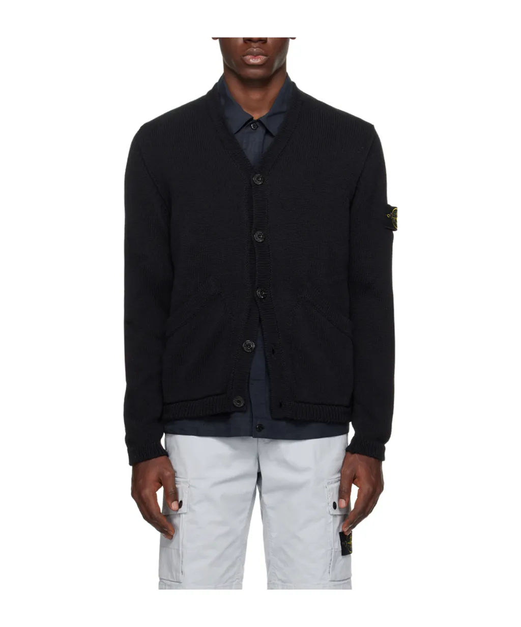 Logo Medallion Knitted Cardigan