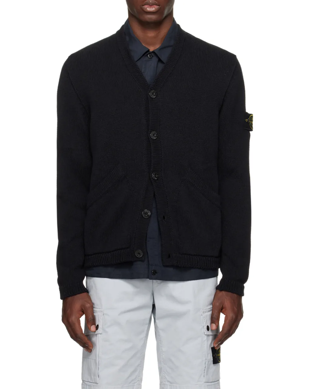 Logo Medallion Knitted Cardigan