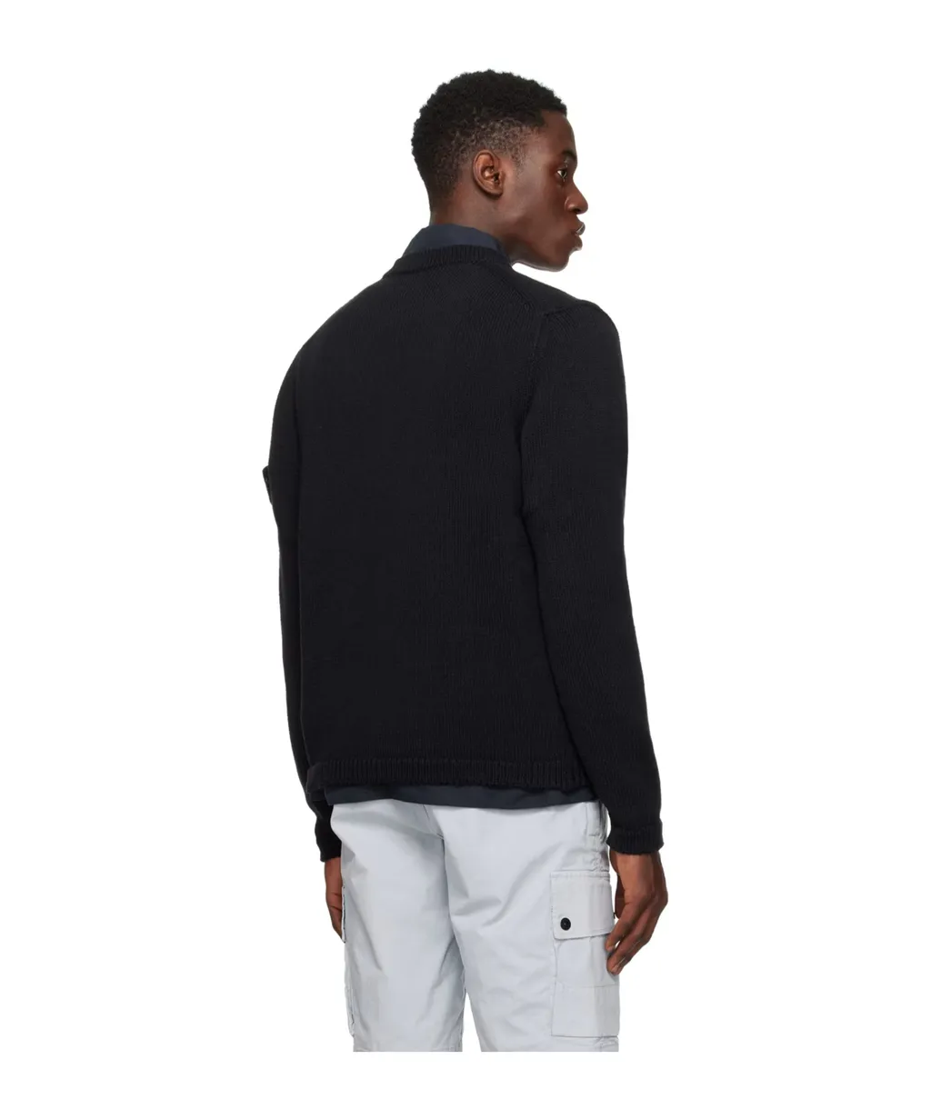 Logo Medallion Knitted Cardigan
