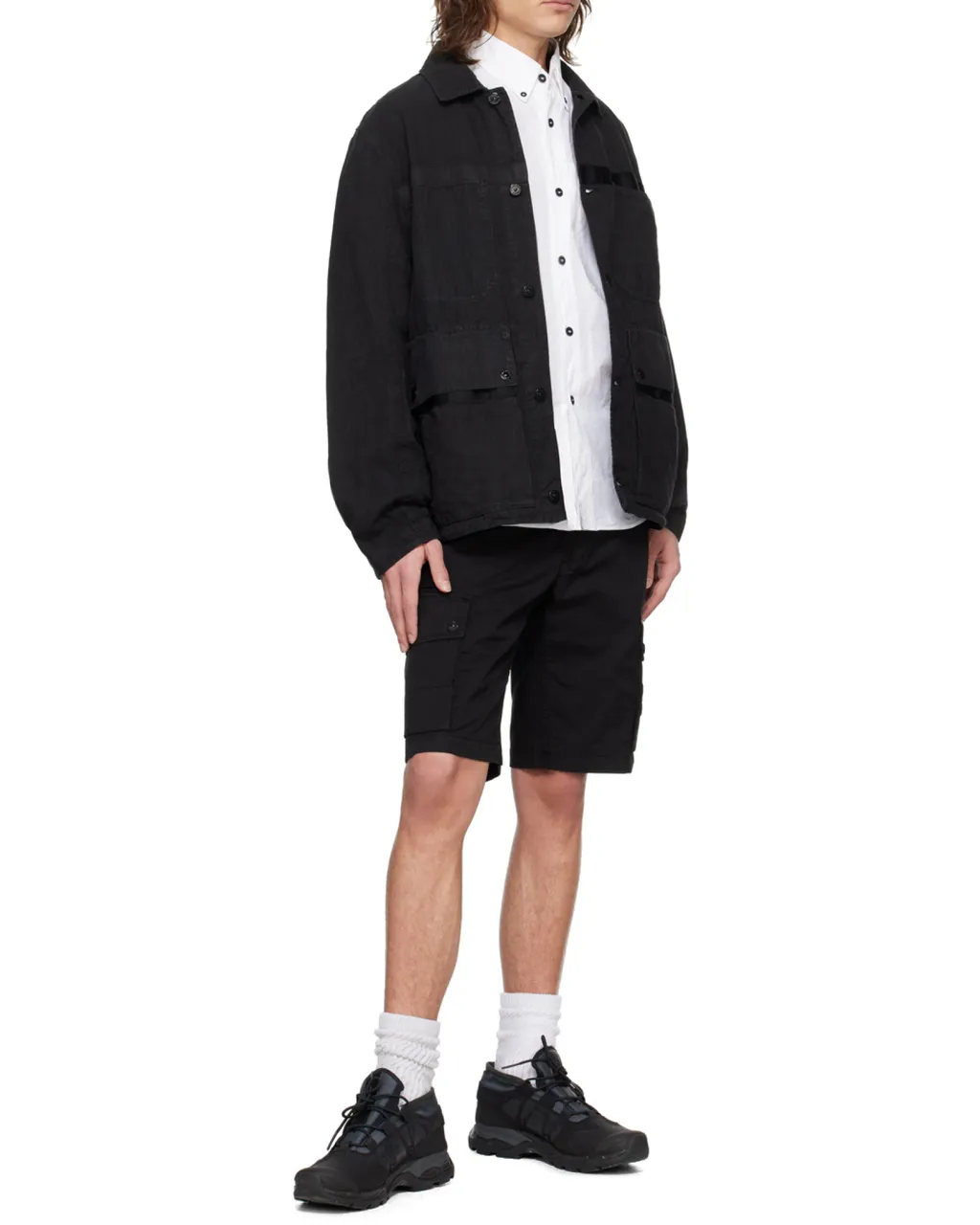 Buttoned Collared Jacket