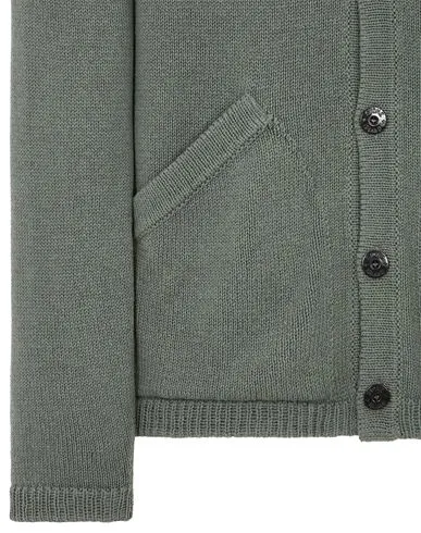 Long-Sleeved V-Neck Cardigan