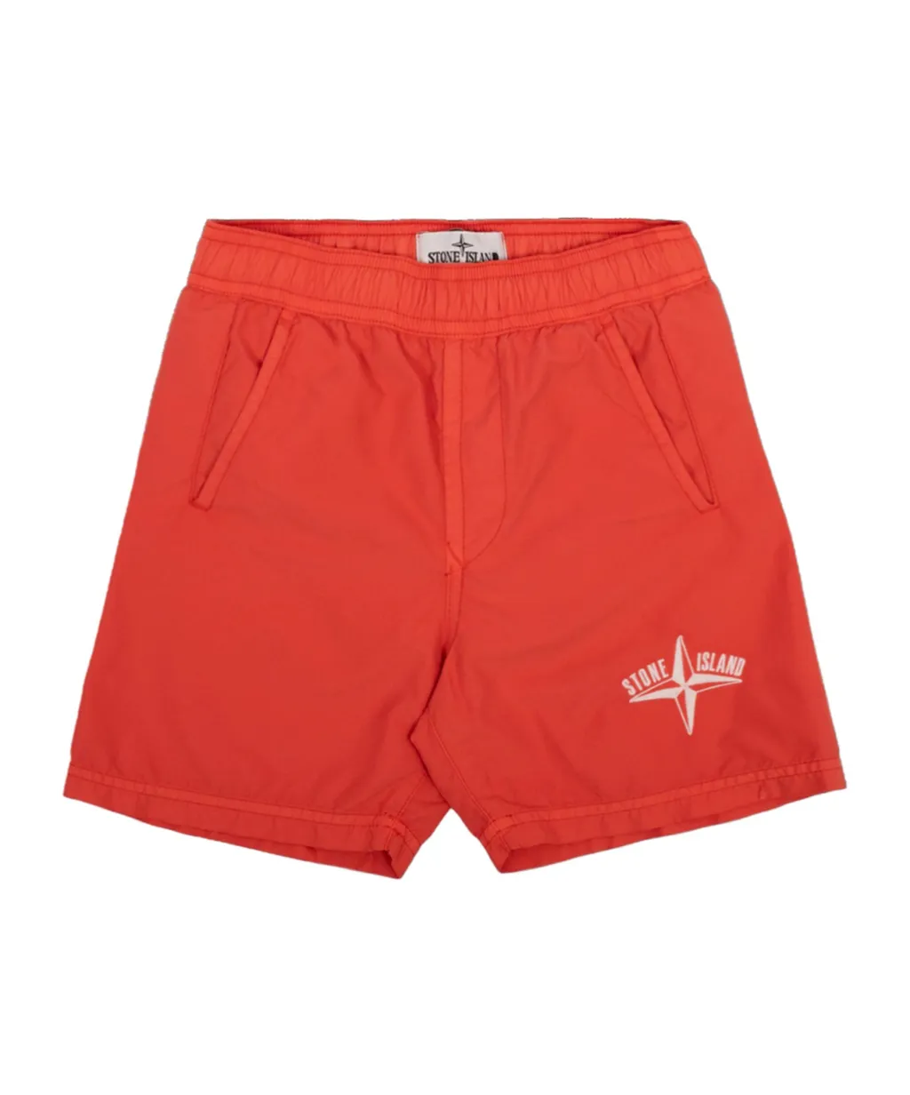 Embroidered-Logo Swim Shorts