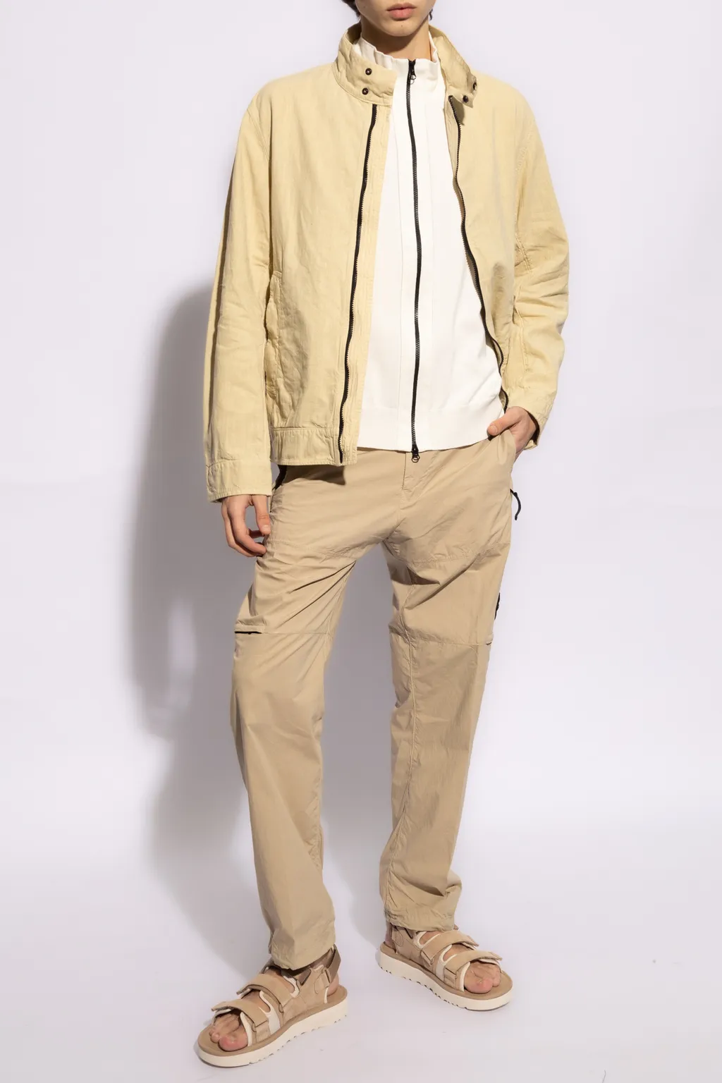 Compass-Badge Tapered Trousers