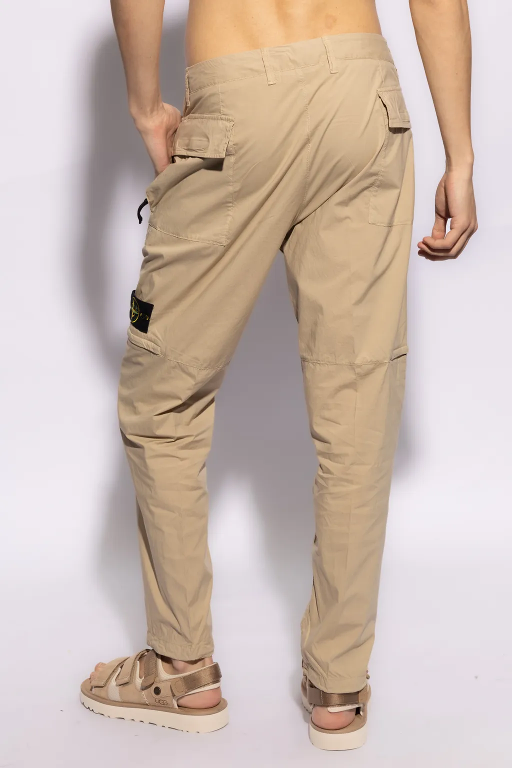 Compass-Badge Tapered Trousers